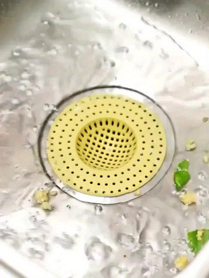 3pcs Kitchen & Bathroom Sink Drain Strainers - Anti-Clog, Anti-Insect Mesh Filters in Light Blue, Pink & White, Multi-Hole Design for Efficient Drainage, Prevents Food Waste Clogs