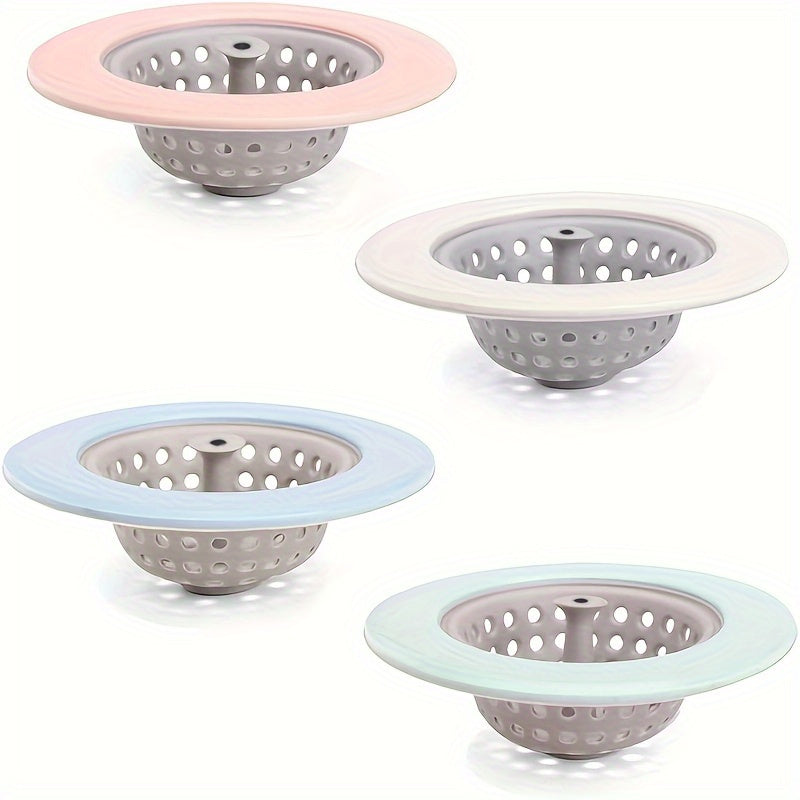 1pc Silicone Sink Strainer - 4.33inch Anti-Clogging Food Waste Catcher for Kitchen Sink
