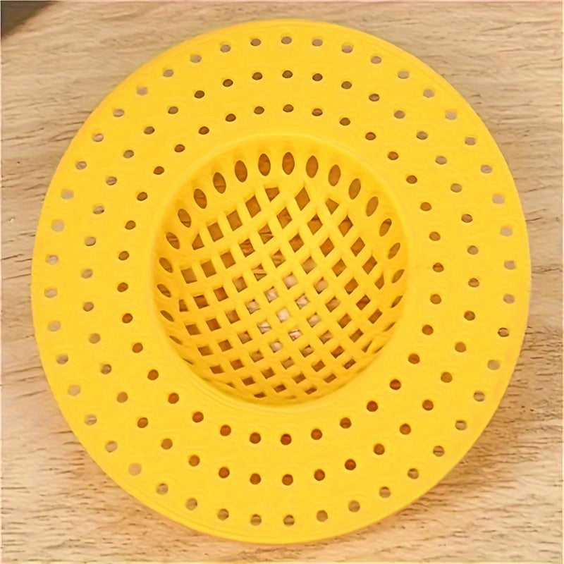 3pcs Kitchen & Bathroom Sink Drain Strainers - Anti-Clog, Anti-Insect Mesh Filters in Light Blue, Pink & White, Multi-Hole Design for Efficient Drainage, Prevents Food Waste Clogs