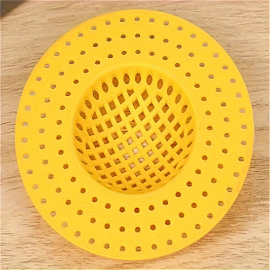 3pcs Kitchen & Bathroom Sink Drain Strainers - Anti-Clog, Anti-Insect Mesh Filters in Light Blue, Pink & White, Multi-Hole Design for Efficient Drainage, Prevents Food Waste Clogs