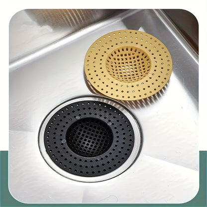 3pcs Kitchen & Bathroom Sink Drain Strainers - Anti-Clog, Anti-Insect Mesh Filters in Light Blue, Pink & White, Multi-Hole Design for Efficient Drainage, Prevents Food Waste Clogs