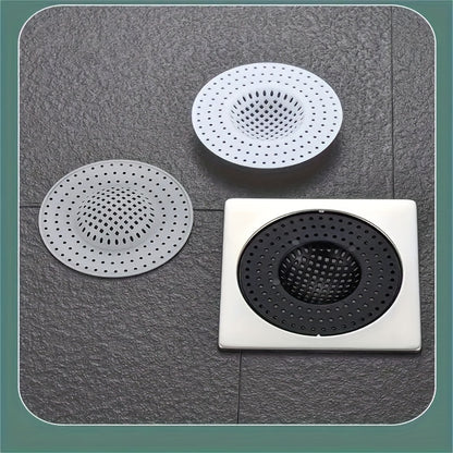 3pcs Kitchen & Bathroom Sink Drain Strainers - Anti-Clog, Anti-Insect Mesh Filters in Light Blue, Pink & White, Multi-Hole Design for Efficient Drainage, Prevents Food Waste Clogs