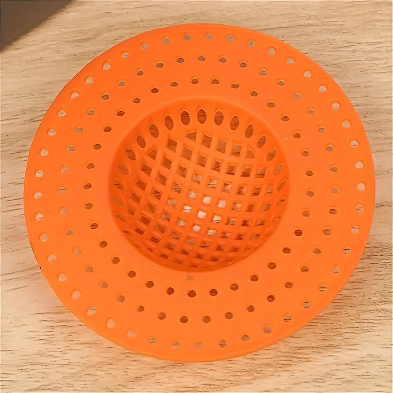 3pcs Kitchen & Bathroom Sink Drain Strainers - Anti-Clog, Anti-Insect Mesh Filters in Light Blue, Pink & White, Multi-Hole Design for Efficient Drainage, Prevents Food Waste Clogs
